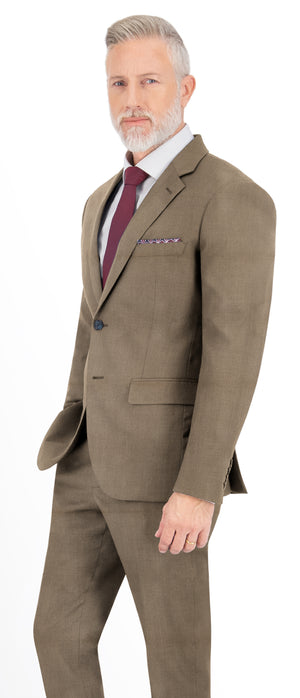 Sand Brown Texture Plain Suit