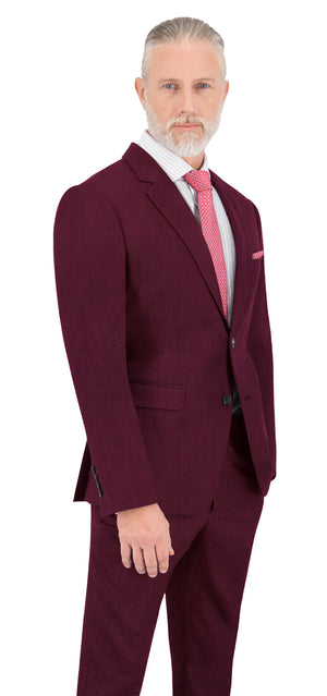 Red Jam Texture Plain Suit