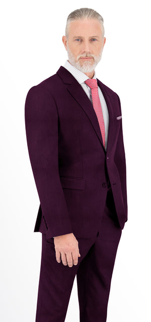 Plum Purple Texture Plain Jacket