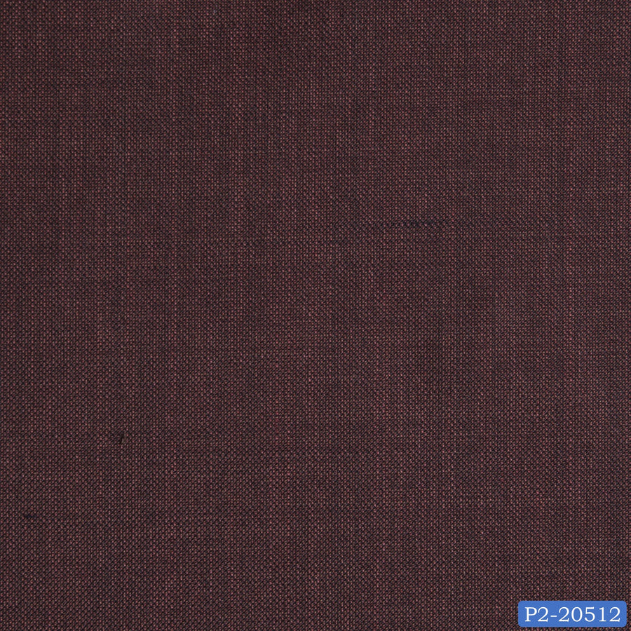 Wood Brown Sharkskin Plain Pant