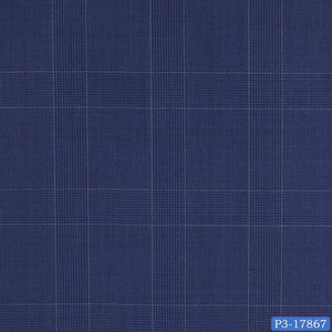 Dark Yale Blue Broad Check Vest