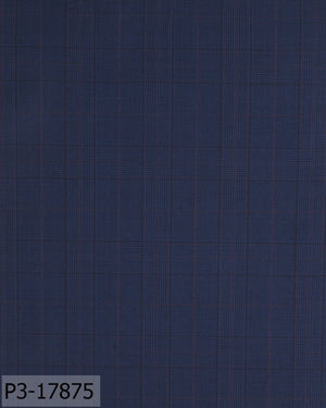 Space Blue With Dark Check Suit