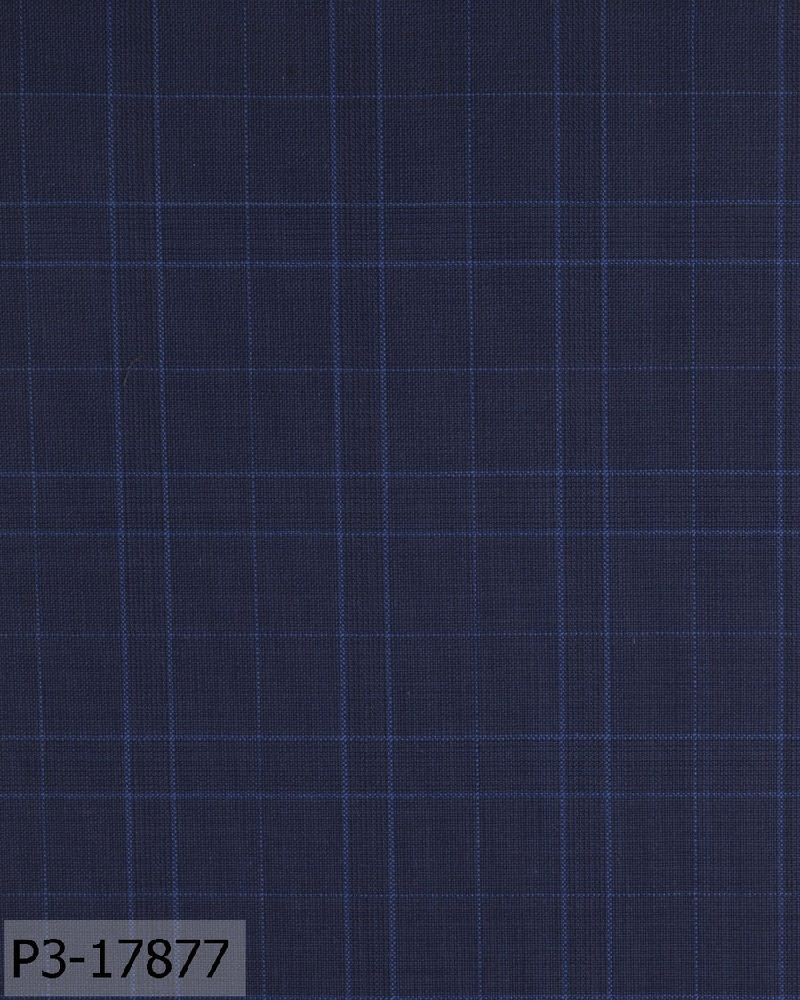 Space Blue With Yale Blue Check Suit