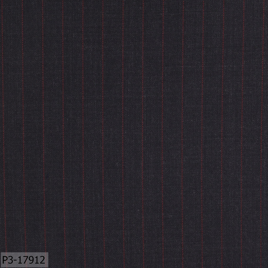 Shadow Grey With Red Dotted Stripe Suit