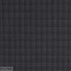 Iron Grey With Light Dotted Check Suit