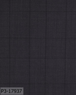 Iron Grey With Black Block Check Suit