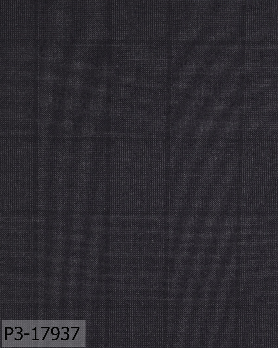 Iron Grey With Black Block Check Suit