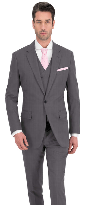 Pearl River Grey Micro Pin Plain Suit