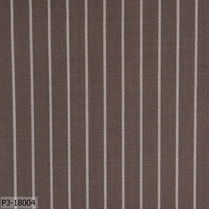 Mocha Brown With White Thick Stripe Pant