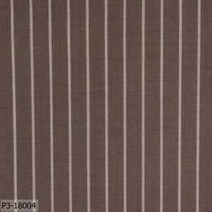 Mocha Brown With White Thick Stripe Suit