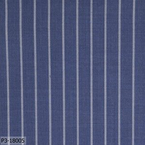 Air Force Blue With Pearl Thick Stripe Suit