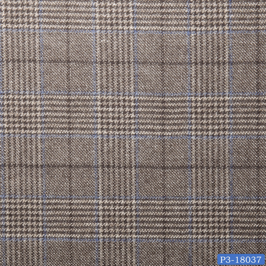 Sand Brown Check Suit