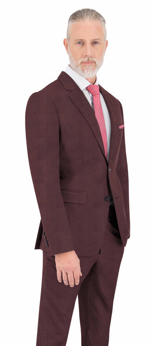 Pecan Brown Texture Plain Jacket