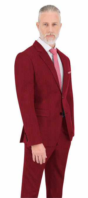 Red Wood Texture Plain Jacket