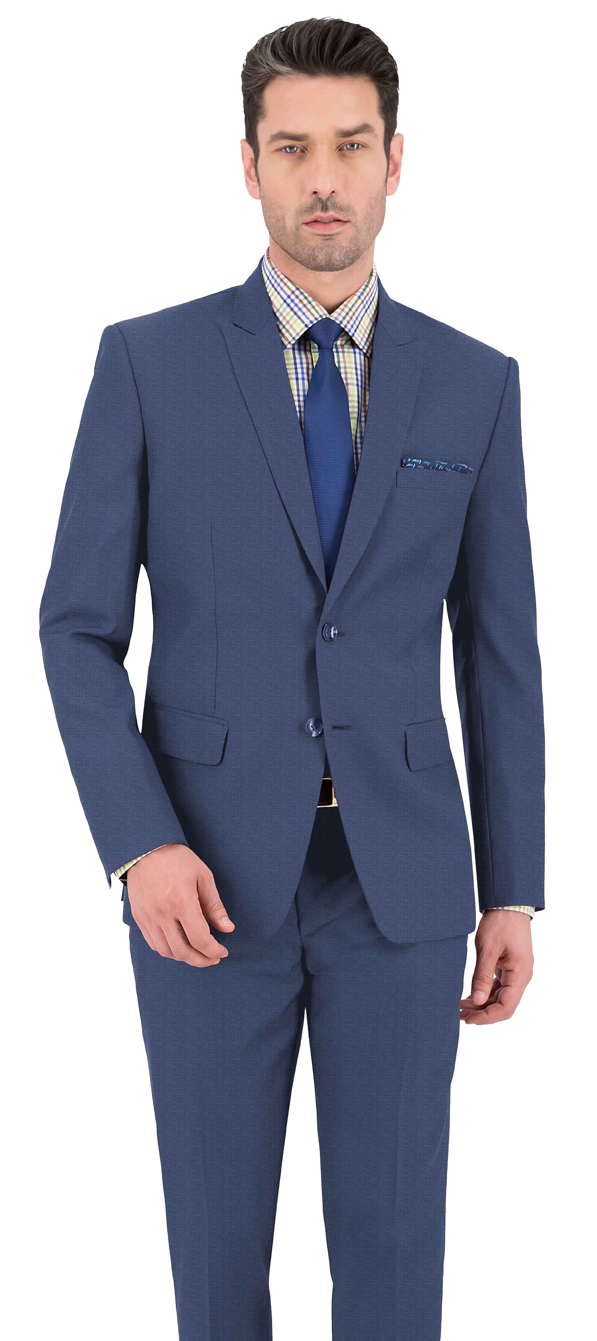 Cornflower Blue Texture Plain Jacket