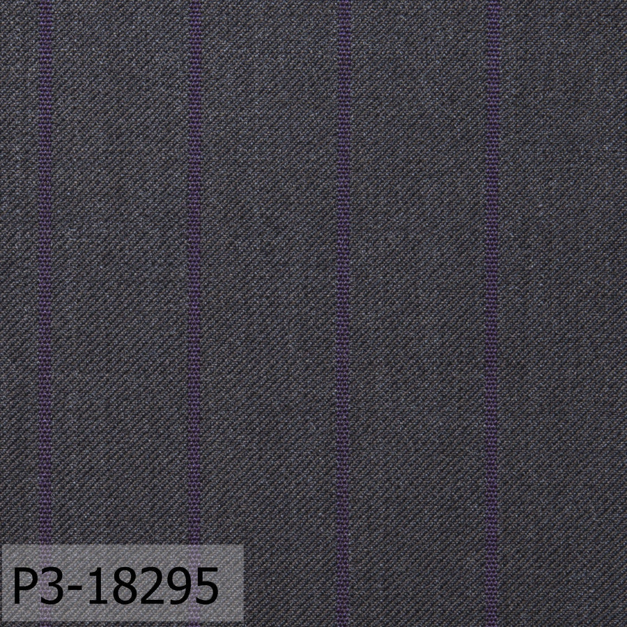 Iron Grey With Purple Stripe Vest