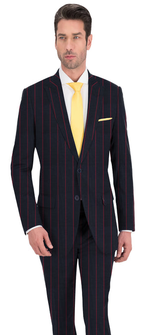 Charcoal Grey With Red Stripe Jacket