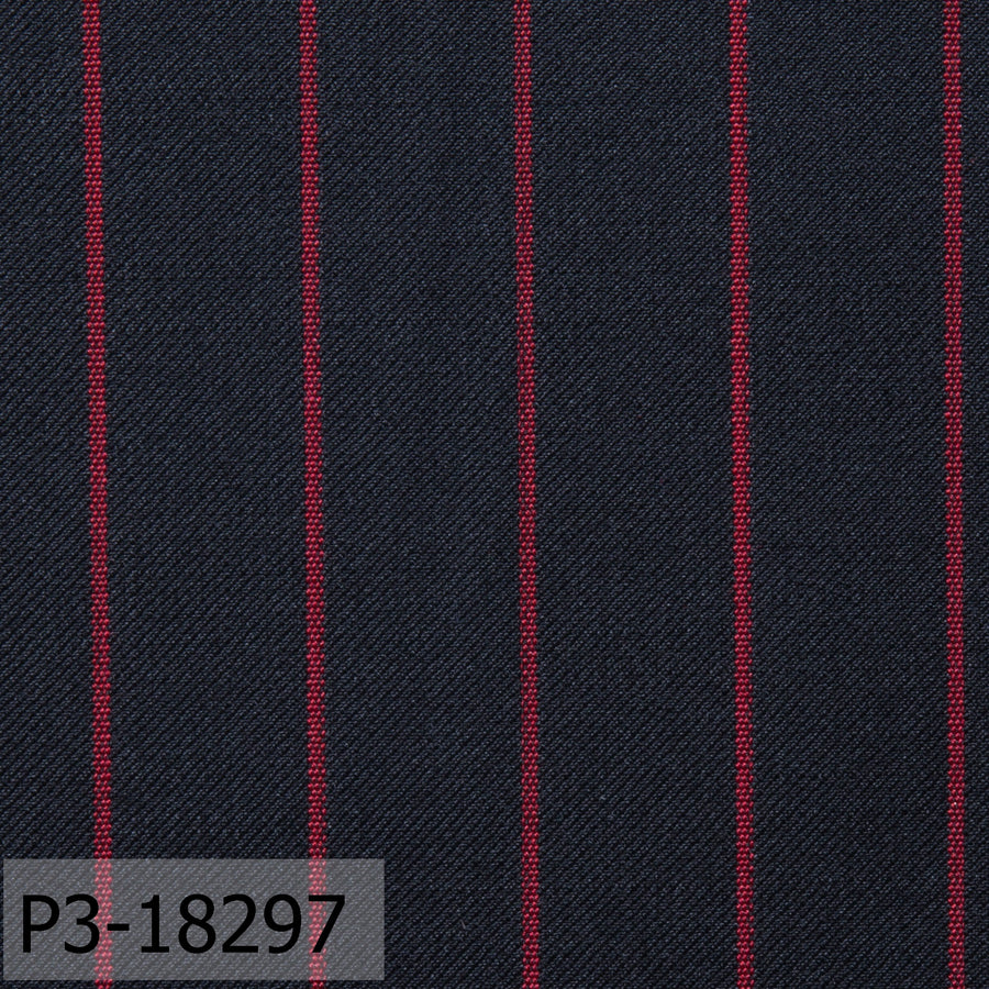 Charcoal Grey With Red Stripe Suit