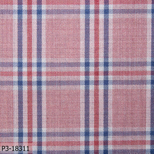 Pink With Blue And Red Check Suit