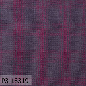 Grape Purple With Jam Check Pant