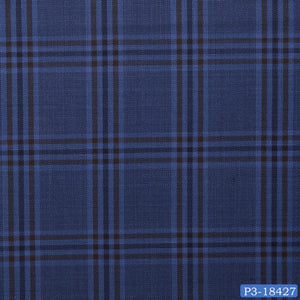 Yale Blue with Black Check Pant