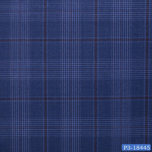 Yale Blue Prince of Wales Check Suit