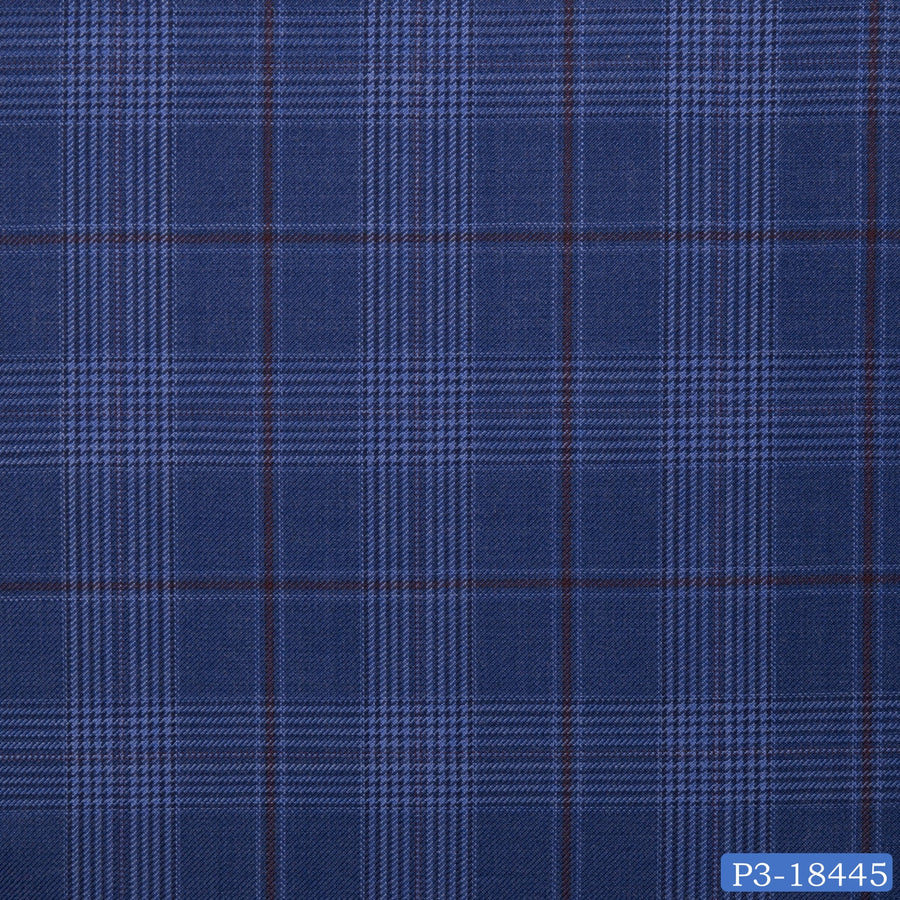 Yale Blue Prince of Wales Check Suit