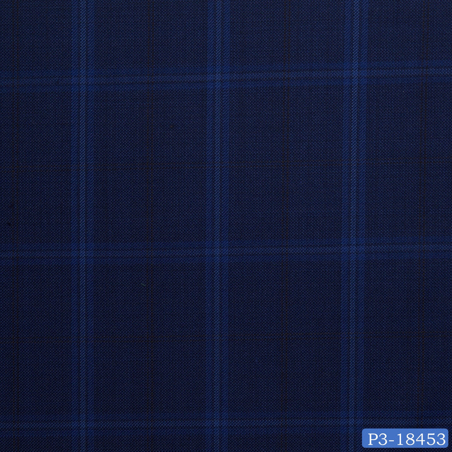 Royal Blue Windowpane Suit