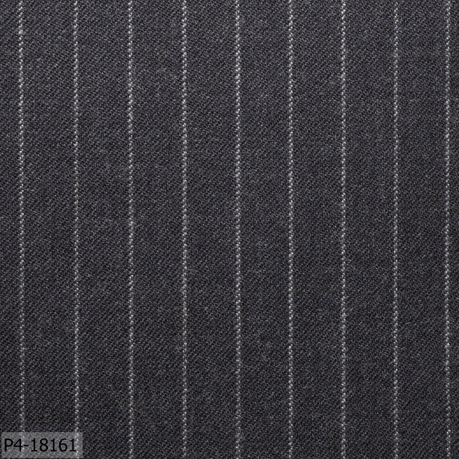 Shadow Grey With Light Stripe Flannel Suit