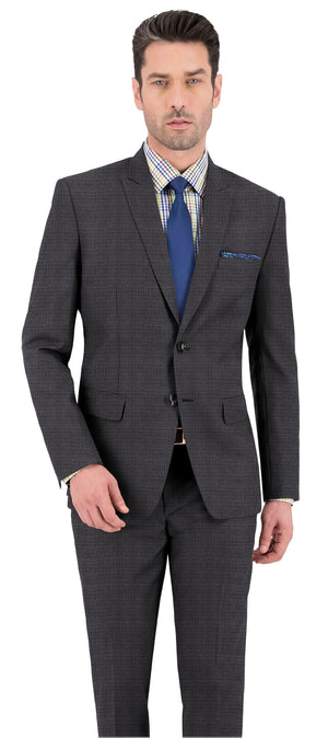 Shadow Grey With Light Grey Pin Head Plain Flannel Jacket