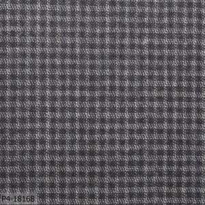 Charcoal Grey And White Check Flannel Suit