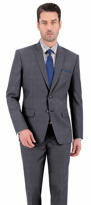 Fossil Grey Texture Plain Suit