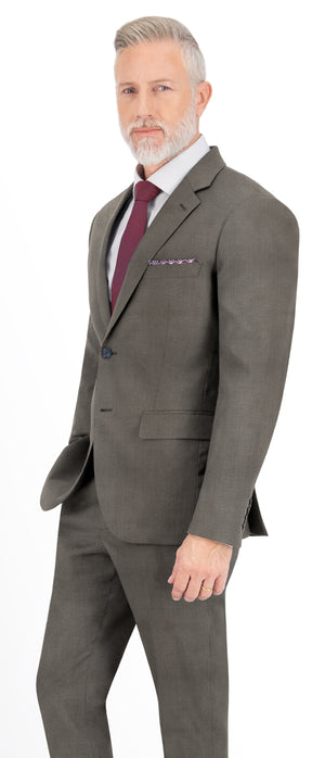 Mink Grey Plain Flannel Suit