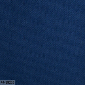 Royal Blue Wave Print Flannel Suit