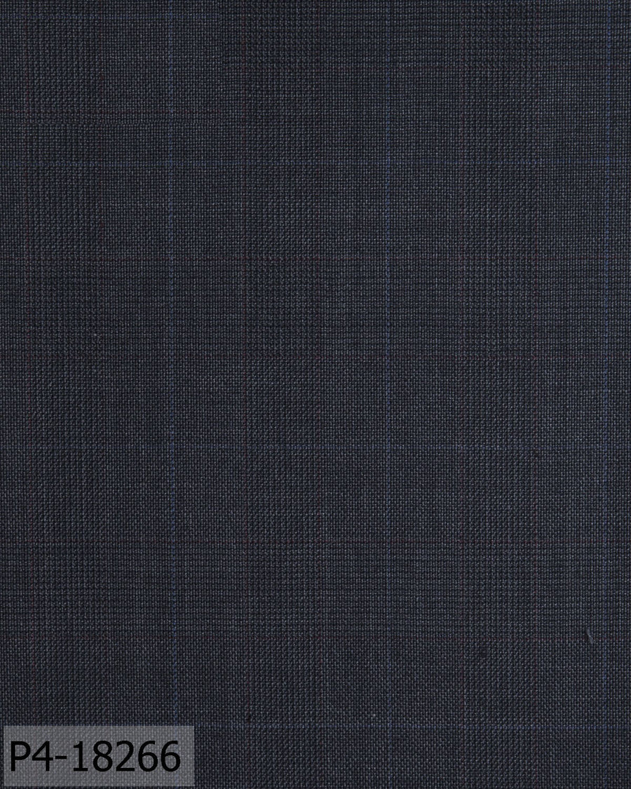 Shadow Grey With Blue Prince of Wales Check Flannel Suit