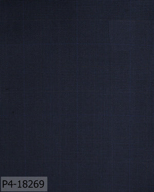 Dark Blue Prince of Wales Check Flannel Pant