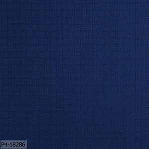 Prussian Blue Print Check Flannel Suit