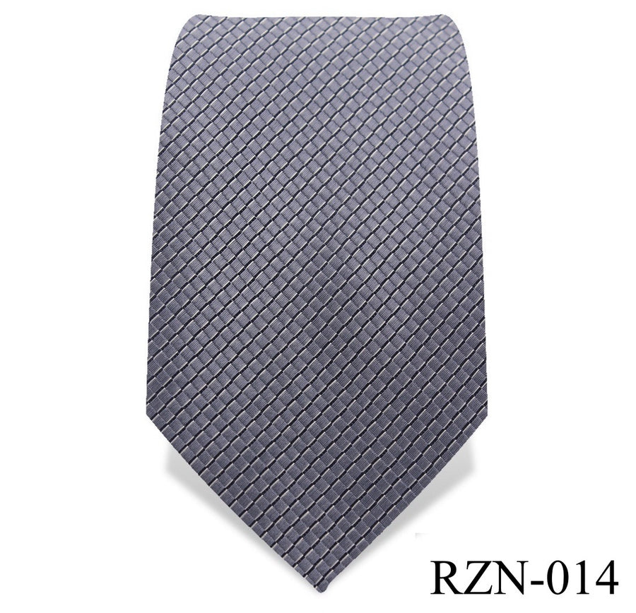 Grey Diamond Print Tie