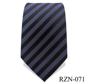 Black and Blue Striped Tie