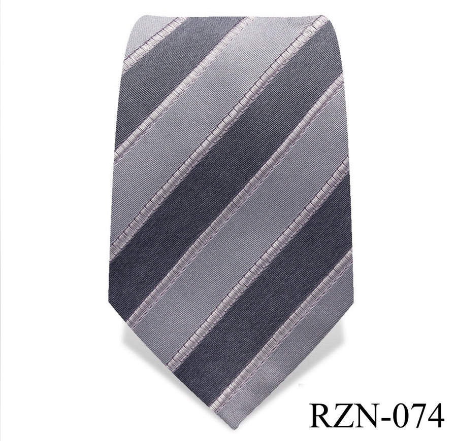 Grey Striped Tie