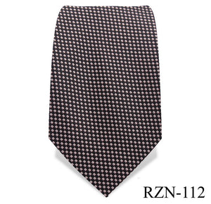 Black and White Pinpoint Tie