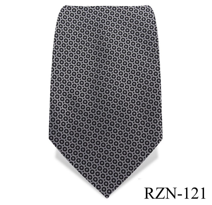 Iron Grey with Black Micro Dot Tie