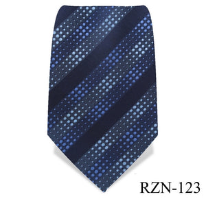 Prussian Blue Striped Tie