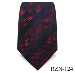 Blue with Red Striped Tie