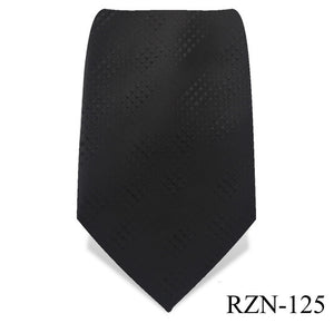 Black Dotted Striped Tie