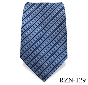 Olympic Blue Zigzag Tie