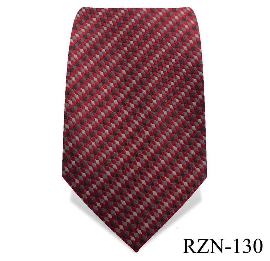 Sangria Red Zigzag Tie