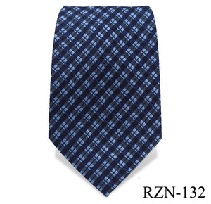 Yale Blue Gingham Check Tie