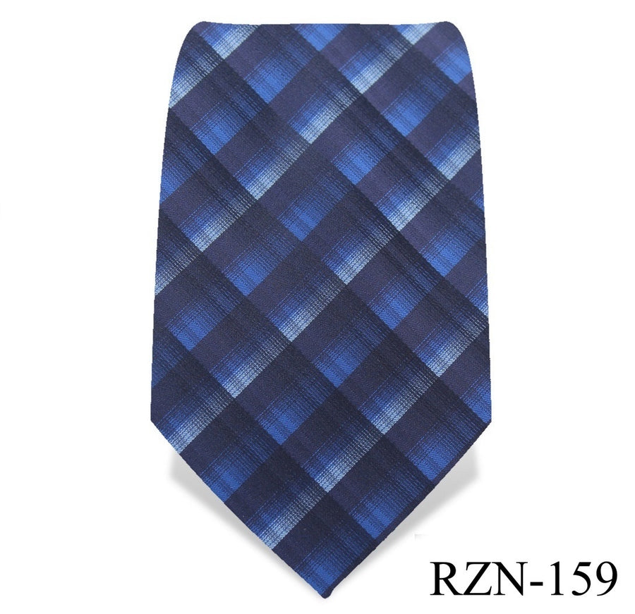 Olympic Blue Checkered Tie