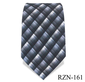 Steel Grey Checkered Tie